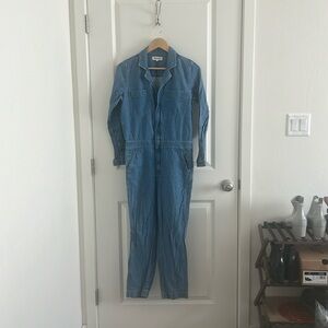 Madewell Denim Overall Jumpsuit - Blue (S)